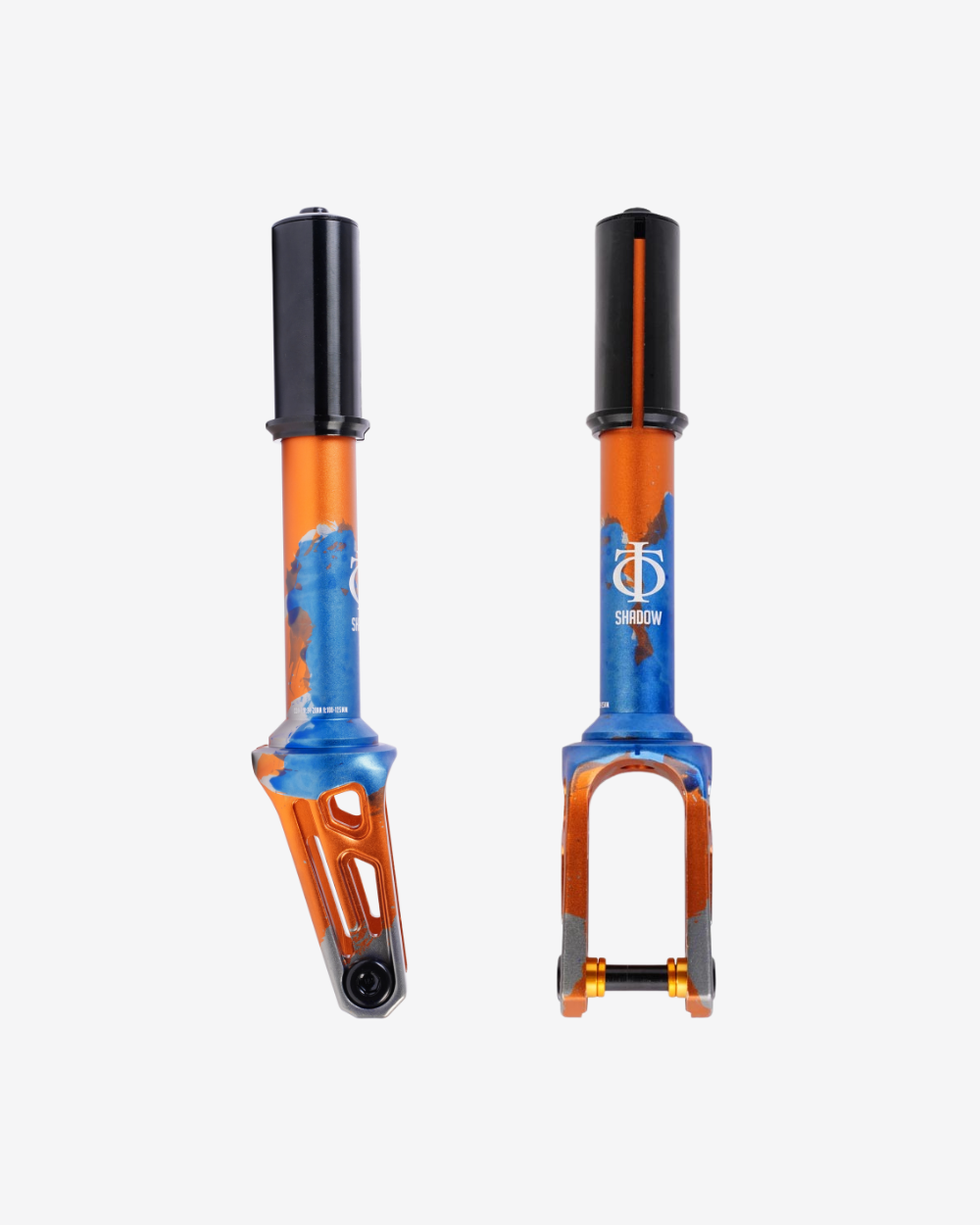 Oath Components | Shadow IHC Fork | Orange/Blue/Titanium