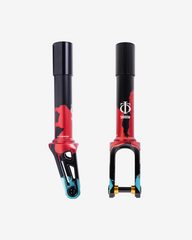 Oath Components | Shadow SCS/HIC Fork | Black/Teal/Red