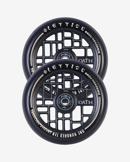 Oath Components | Lattice | 110mm x 24mm Wheels | Black/Black