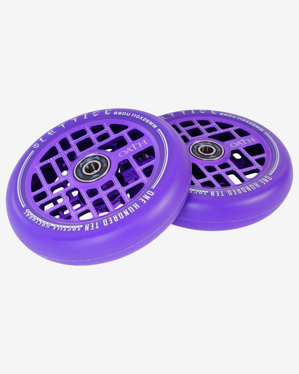 Oath Components | Lattice | 110mm x 24mm Wheels | Purple/Purple