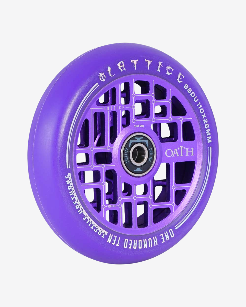 Oath Components | Lattice | 110mm x 24mm Wheels | Purple/Purple