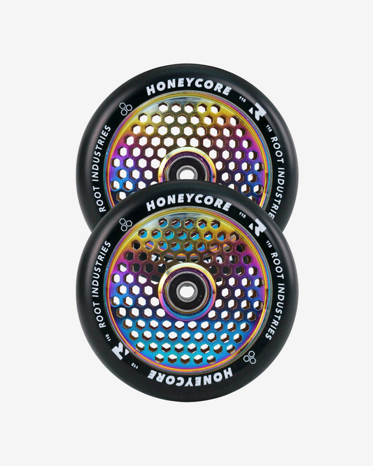 Root Industries Honeycore Wheels 110mm | Black / Rocket Fuel