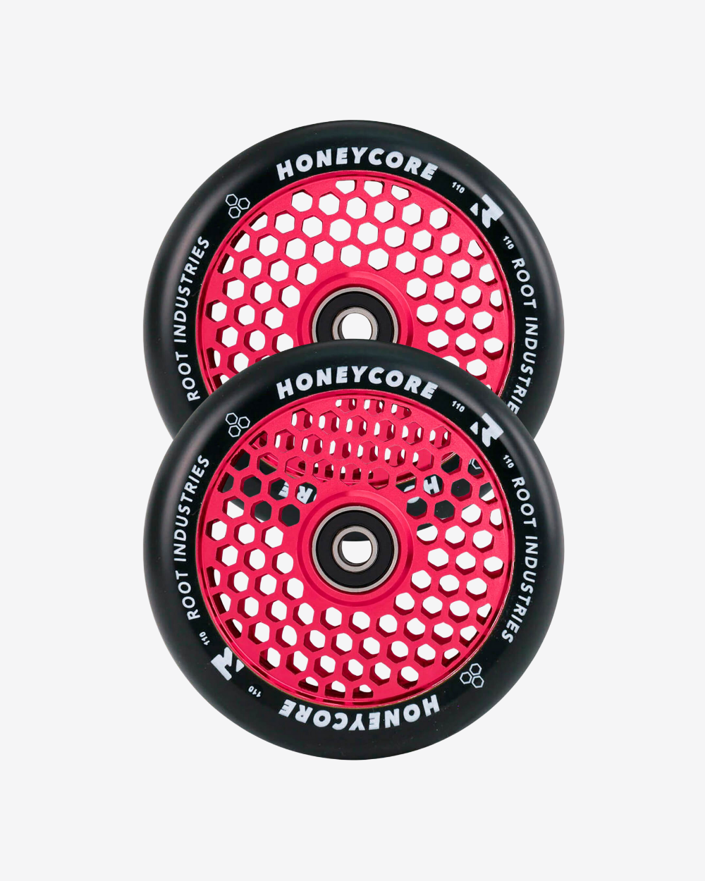 Root Industries Honeycore Wheels 110mm | Black / Red