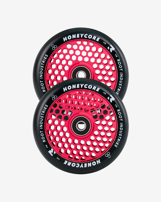 Root Industries Honeycore Wheels 110mm | Black / Red