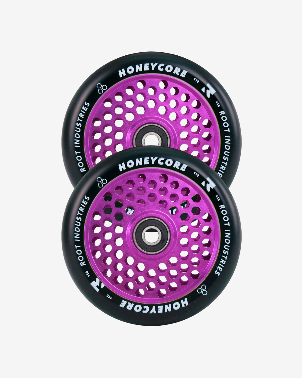 Root Industries Honeycore Wheels 110mm | Black / Purple