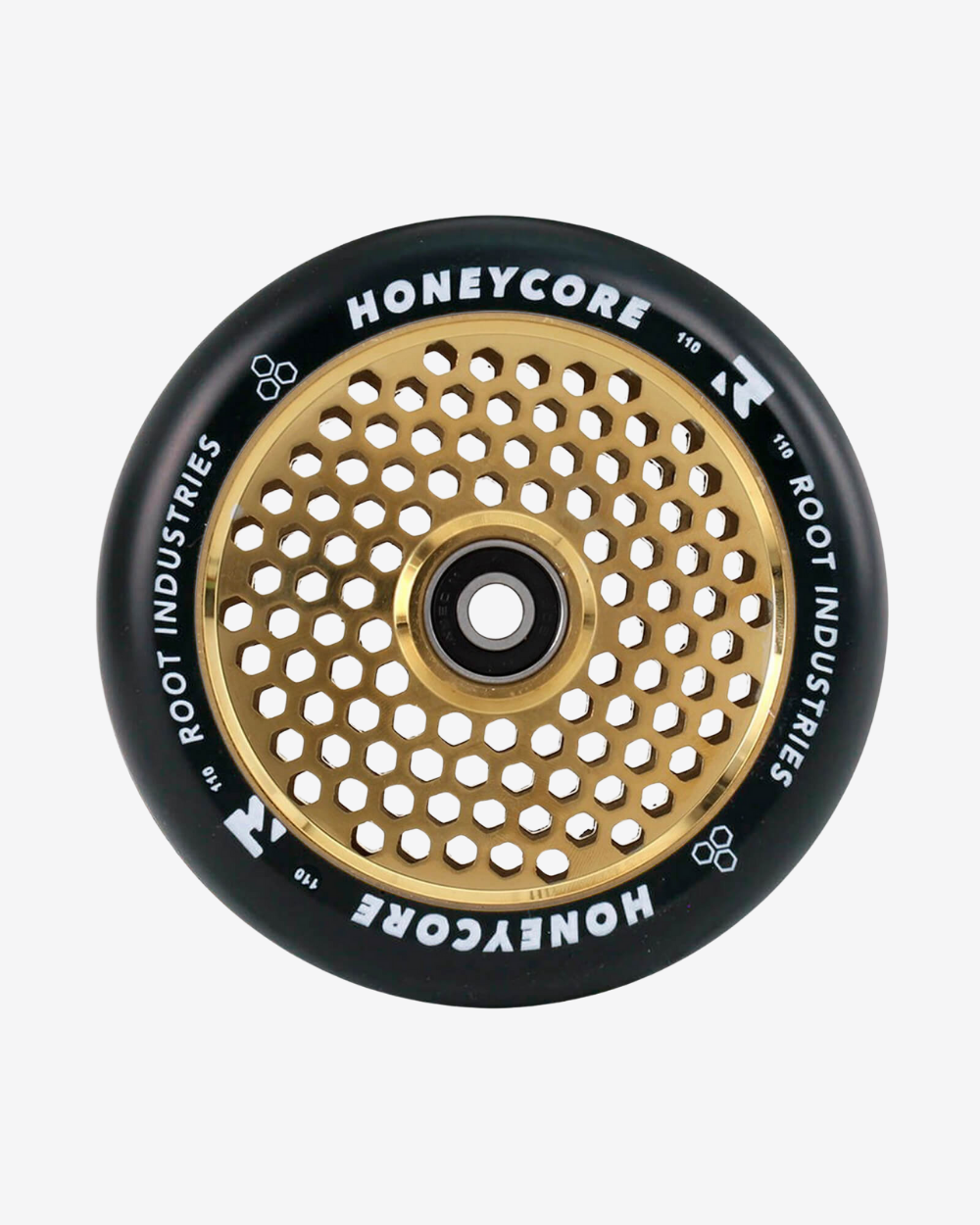 Root Industries Honeycore Wheels 110mm | Black / Gold