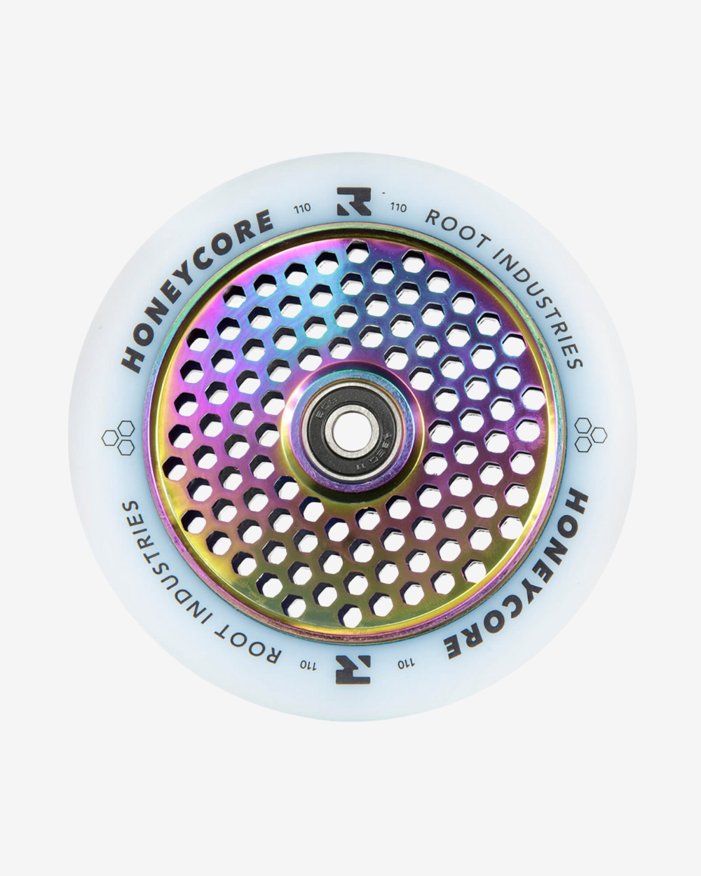 Root Industries Honeycore Wheels 110mm | White/Rocket Fuel