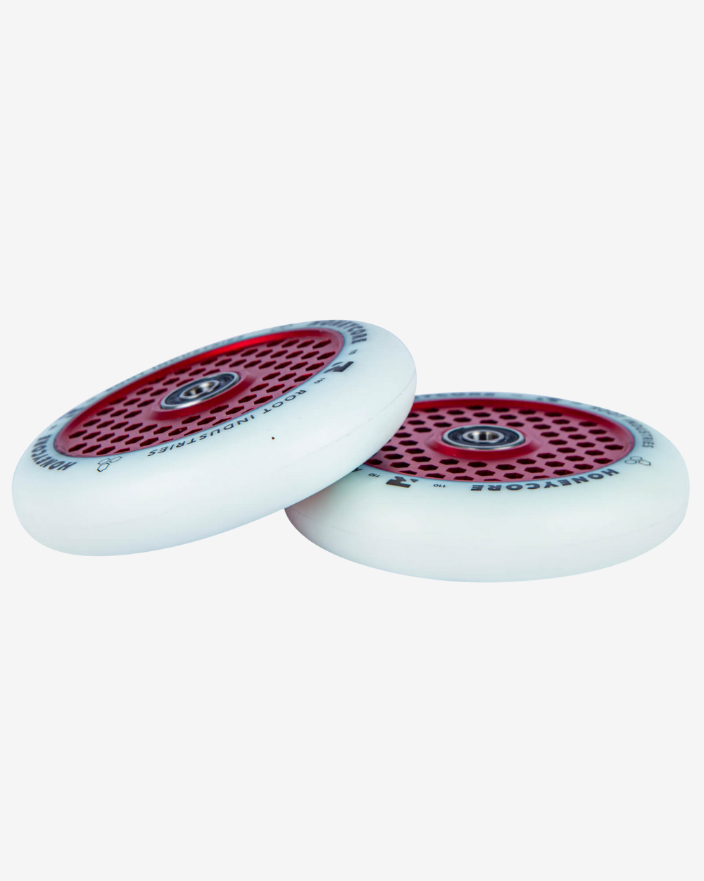 Root Industries Honeycore Wheels 110mm | White / Red