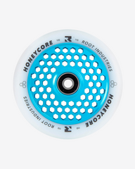 Root Industries Honeycore Wheels 110mm | White/Sky Blue