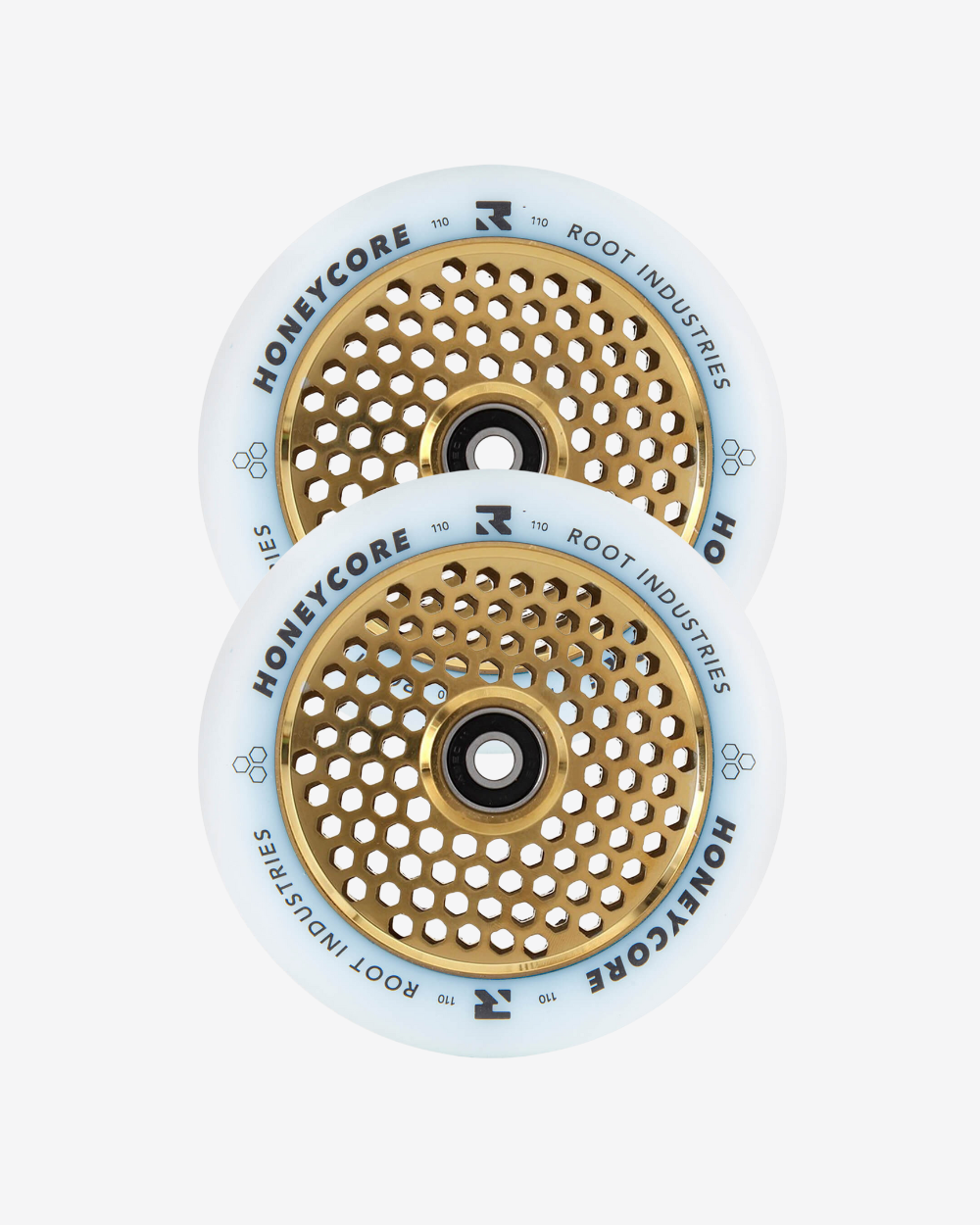 Root Industries Honeycore Wheels 110mm | White / Gold