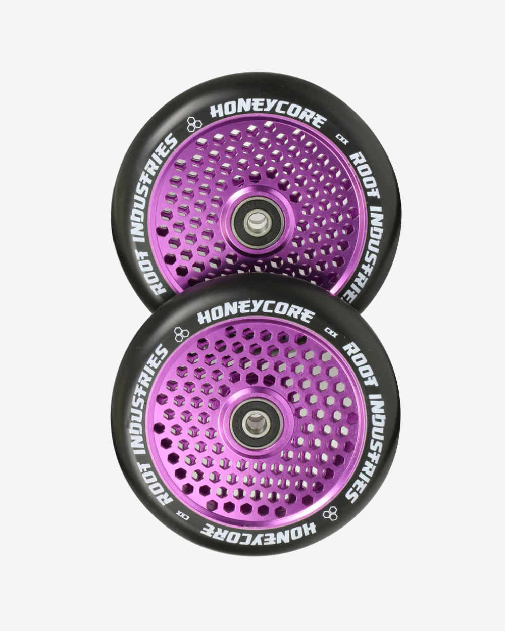 Root Industries Honeycore Wheels 120mm | Black / Purple