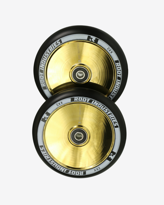 Root Industries AIR Wheels 120mm | Black / Gold Rush