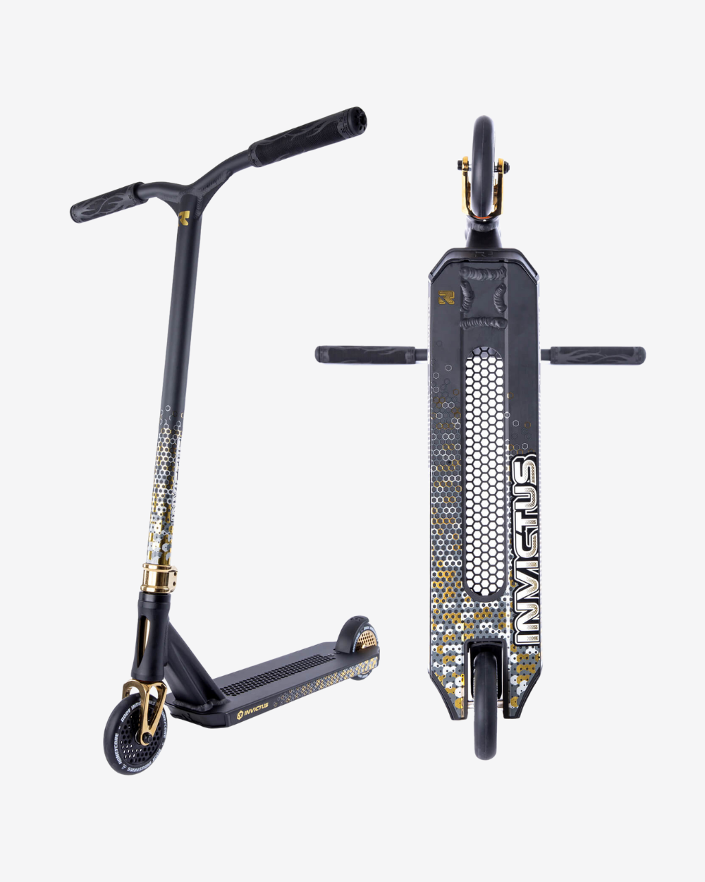 Root Industries Invictus 2 Pro Scooter | Black/Gold Rush