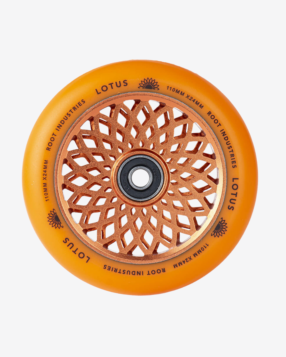 Root Industries Lotus Wheels 110mm | Orange / Orange