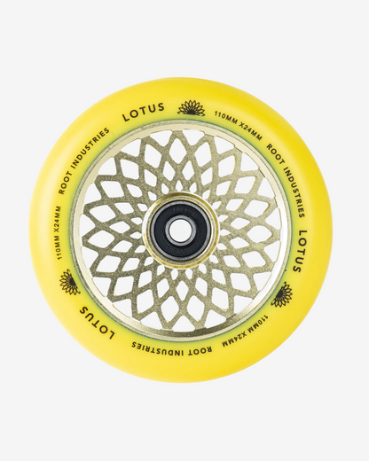 Root Industries Lotus Wheels 110mm | Gold/Yellow