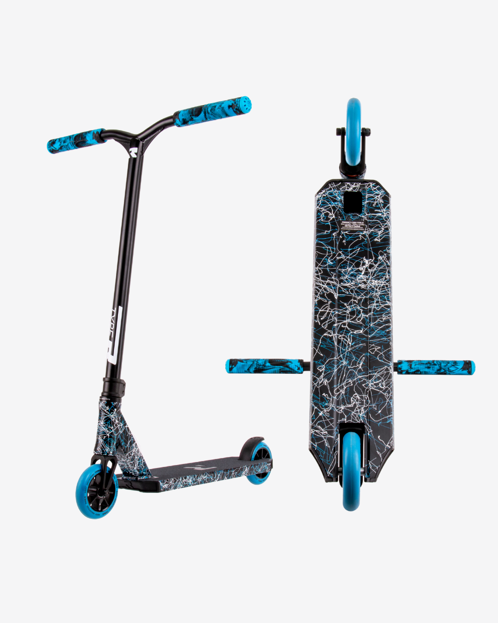 Root Industries Type R Pro Model Scooter | Blue Splatter – Scooter Barn