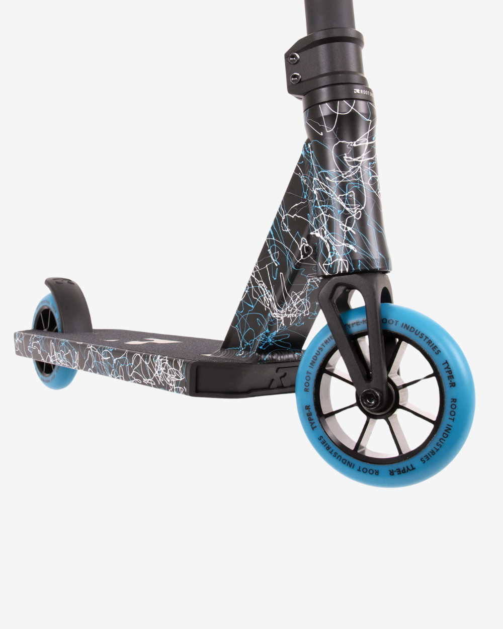 Root Industries Type R Mini Pro Model Scooter | Blue Splatter