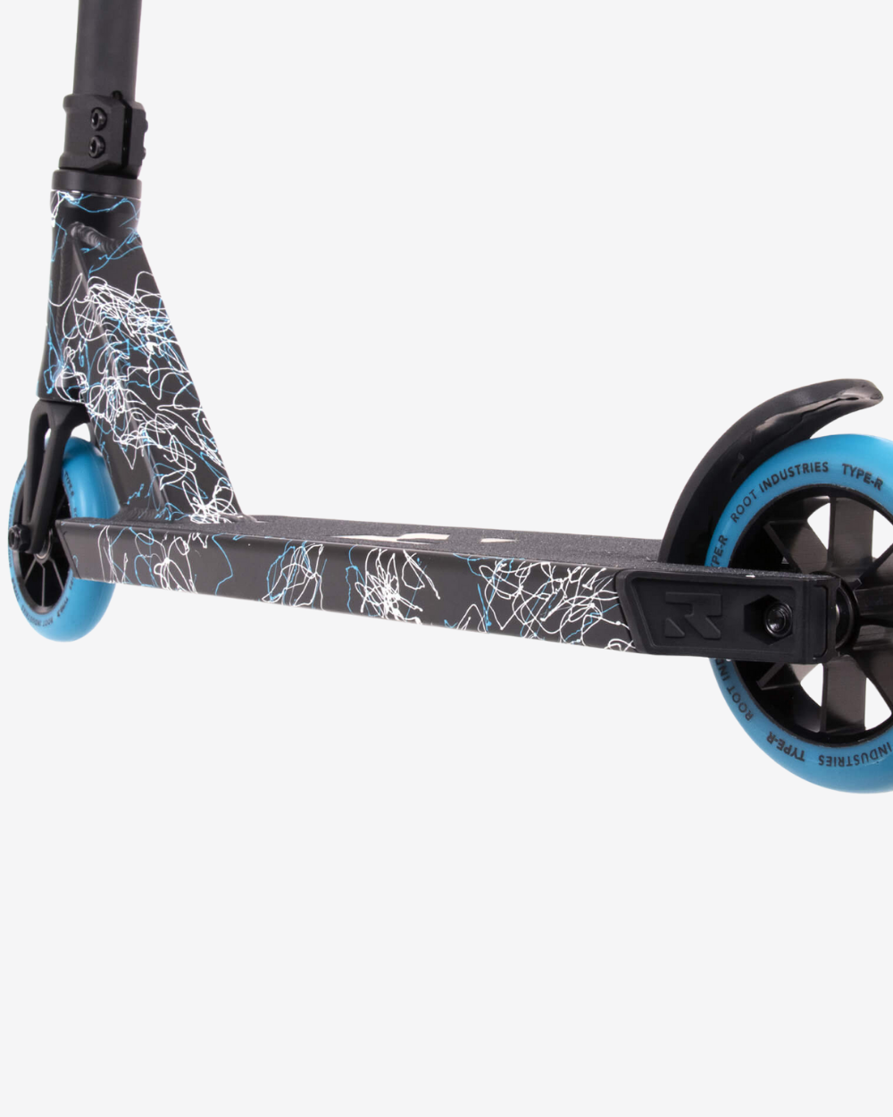 Root Industries Type R Mini Pro Model Scooter | Blue Splatter