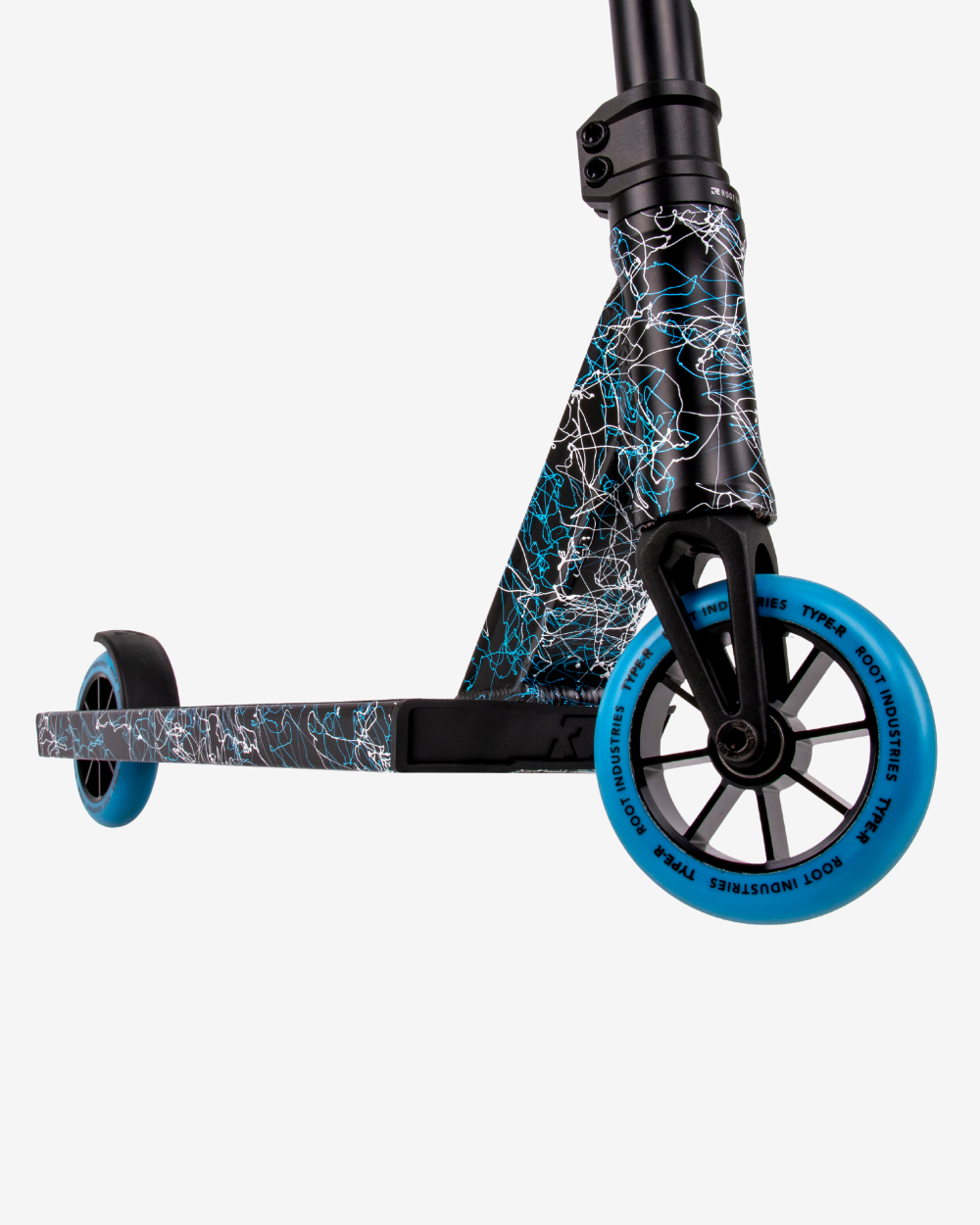 Root Industries Type R Pro Model Scooter | Blue Splatter – Scooter Barn