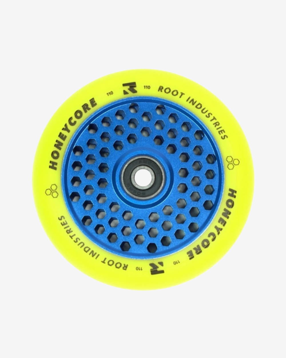 Root Industries Honeycore Wheels 110mm | Yellow / Blue