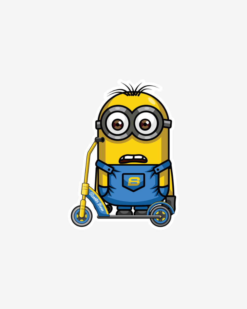 Scooter Barn Sticker | Minions