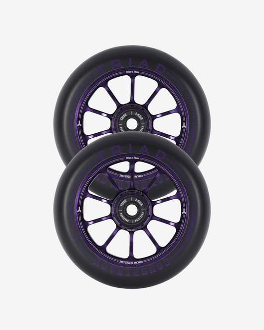 Triad Conspiracy Wheels 110mm x 24mm | Ano Purple