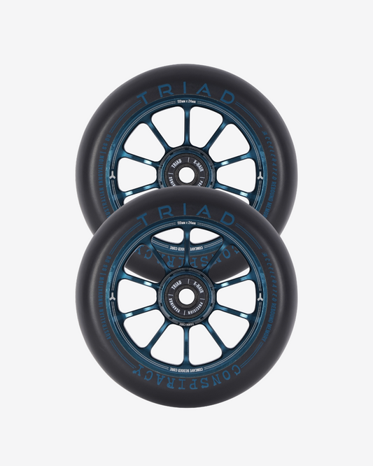 Triad Conspiracy Wheels 110mm x 24mm | Ano Blue