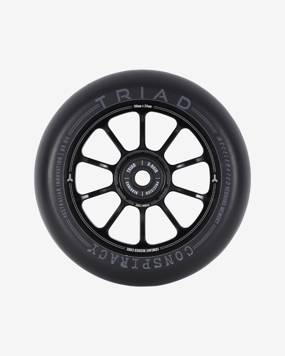 Triad Conspiracy Wheels 110mm x 24mm | Ano Black