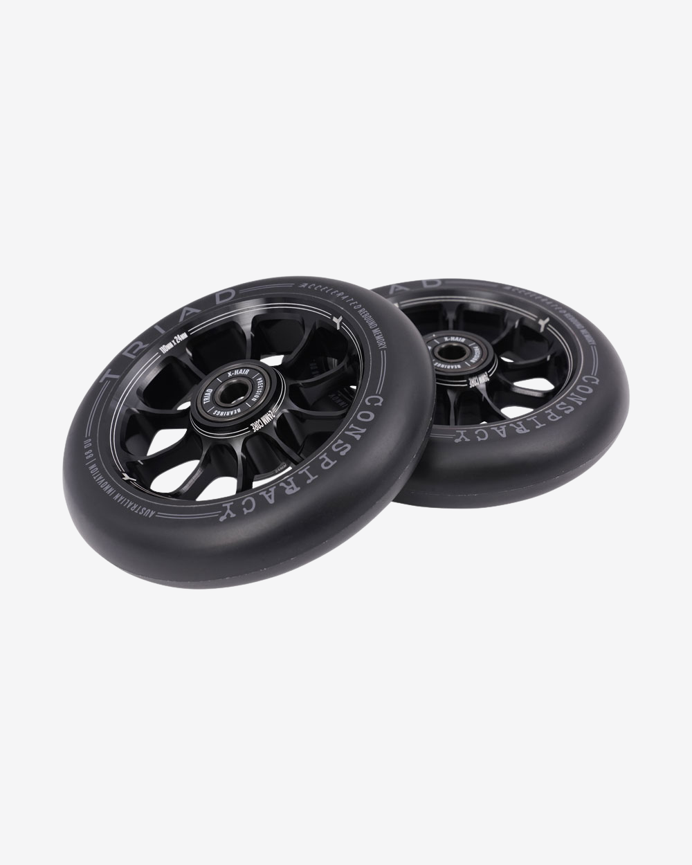 Triad Conspiracy Wheels 110mm x 24mm | Ano Black