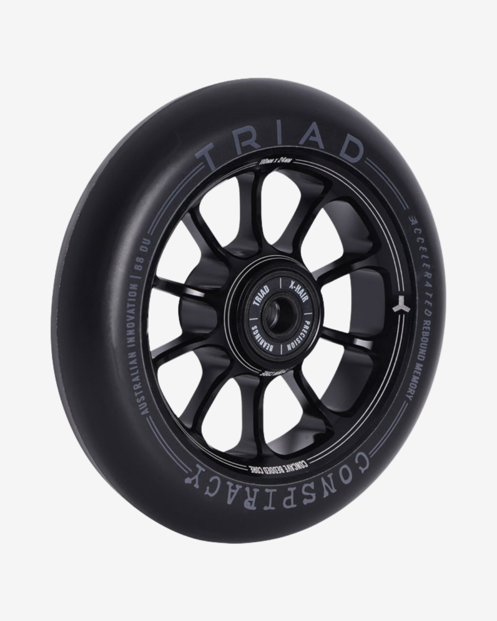 Triad Conspiracy Wheels 110mm x 24mm | Ano Black