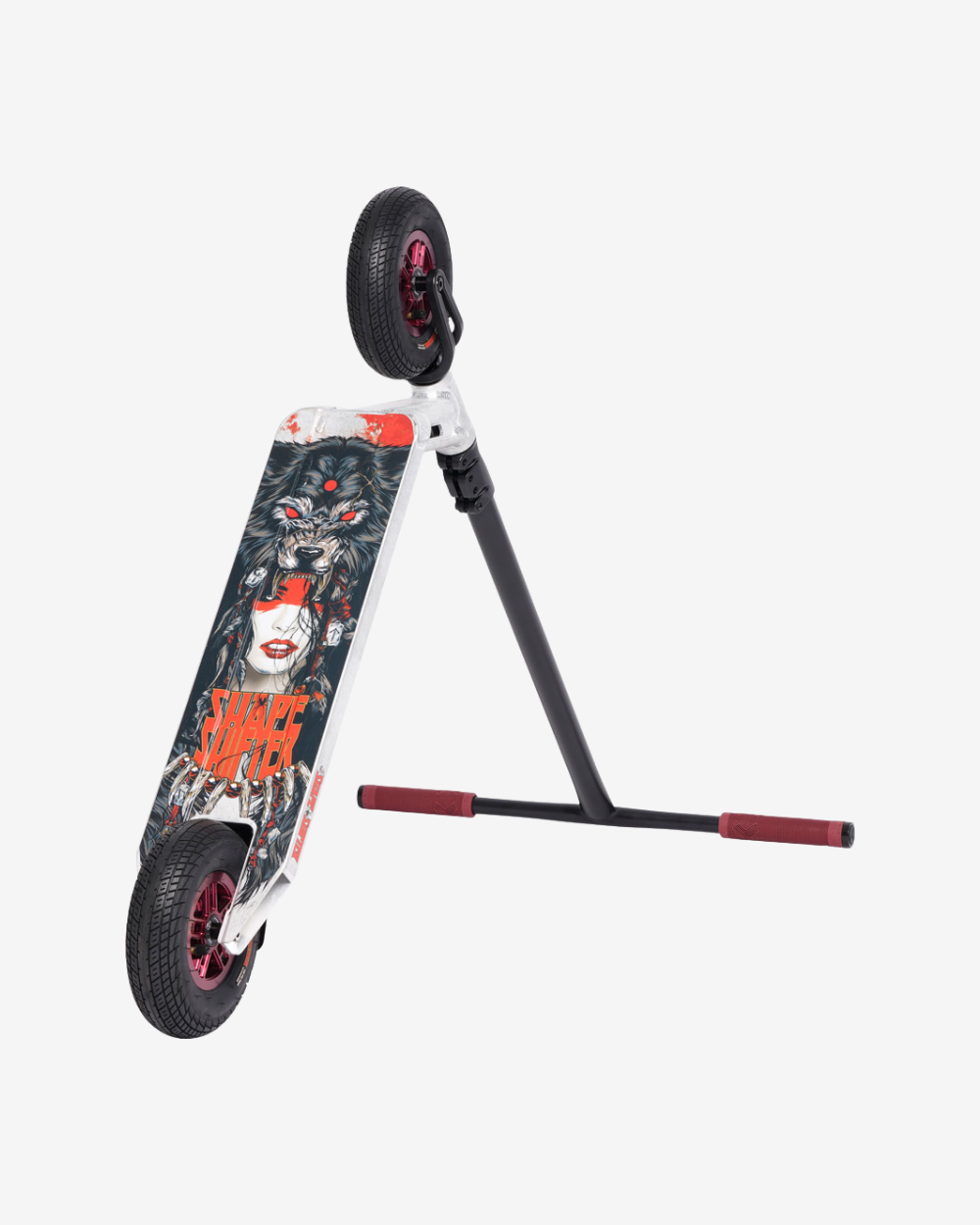 Triad Shape Shifter Dirt Scooter | Stone/Black/Red