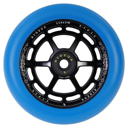 urbanArtt | Civic | 110 x 24mm Wheels | Black/Arctic Blue